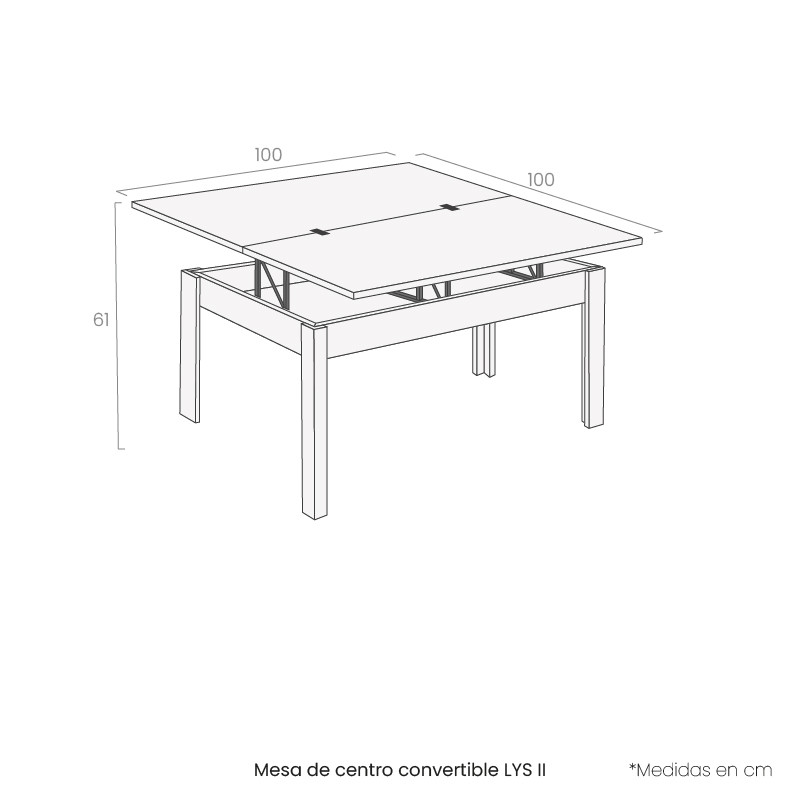 Mesa de centro convertible LYS II