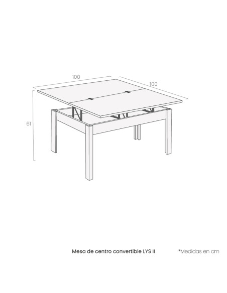 Mesa de centro convertible LYS II