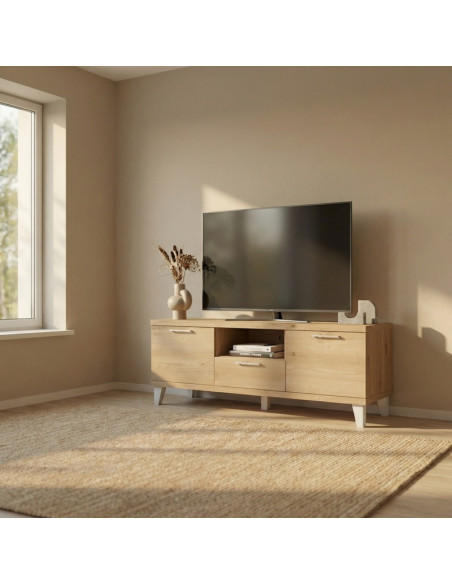 Mueble TV dos puertas y cajón MARCO