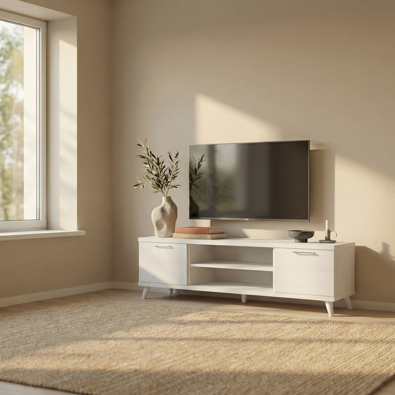 Mueble TV dos puertas y dos huecos MARCO