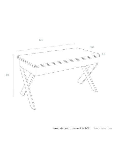 Mesa de centro convertible ROX