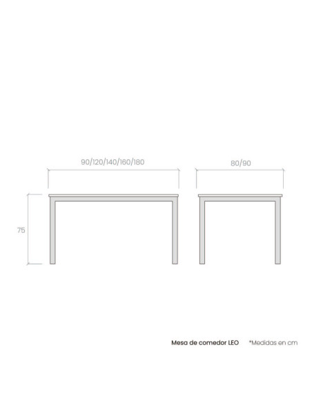 Mesa de comedor LEO
