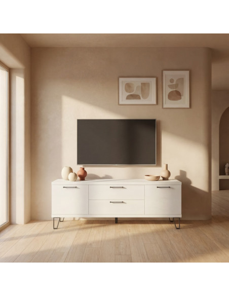 Mueble TV dos puertas y dos cajones MARCO