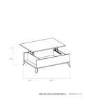 Mesa de centro elevable DALIA II