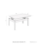 Mesa de centro elevable LYS II
