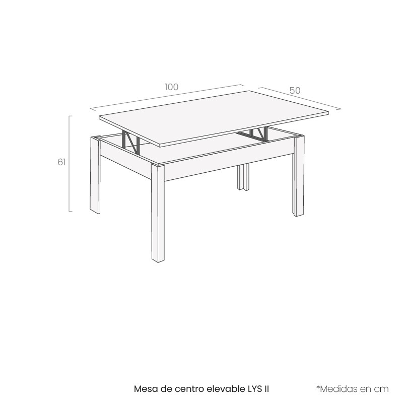 Mesa de centro elevable LYS II
