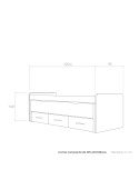 Cama compacta de 105 ANTONELLA