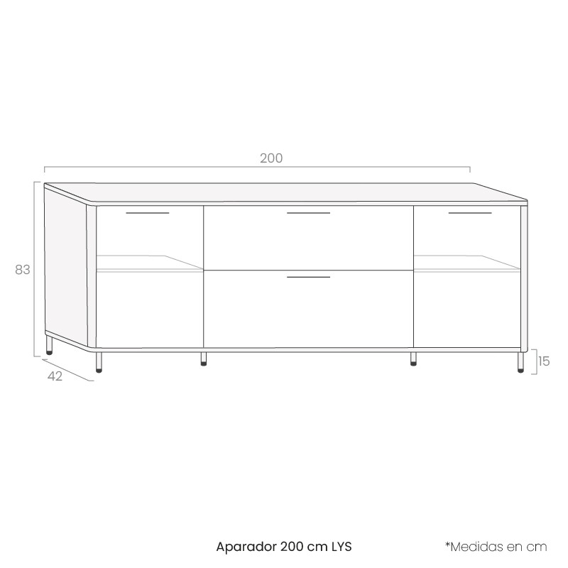 Aparador 200 cm LYS