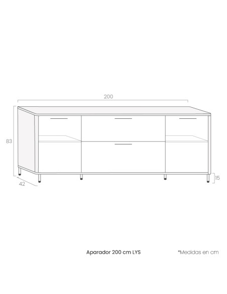 Aparador 200 cm LYS