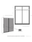 Armario dos puertas correderas 239 cm VALENTINA II
