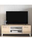 Mueble TV dos puertas y dos huecos con cubo MARCO
