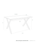 Mesa rectangular extensible XENIA