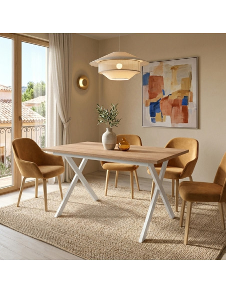 Mesa rectangular extensible XENIA