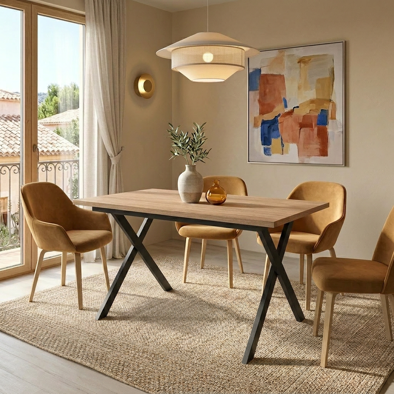 Mesa rectangular extensible XENIA