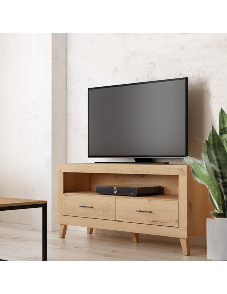 Mueble TV dos cajones y hueco 130 cm ROMA