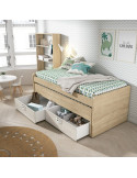 Cama compacta dos cajones MAX