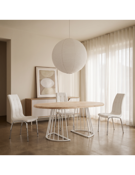 Silla de salón tapizada CLARA