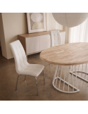 Silla de salón tapizada CLARA