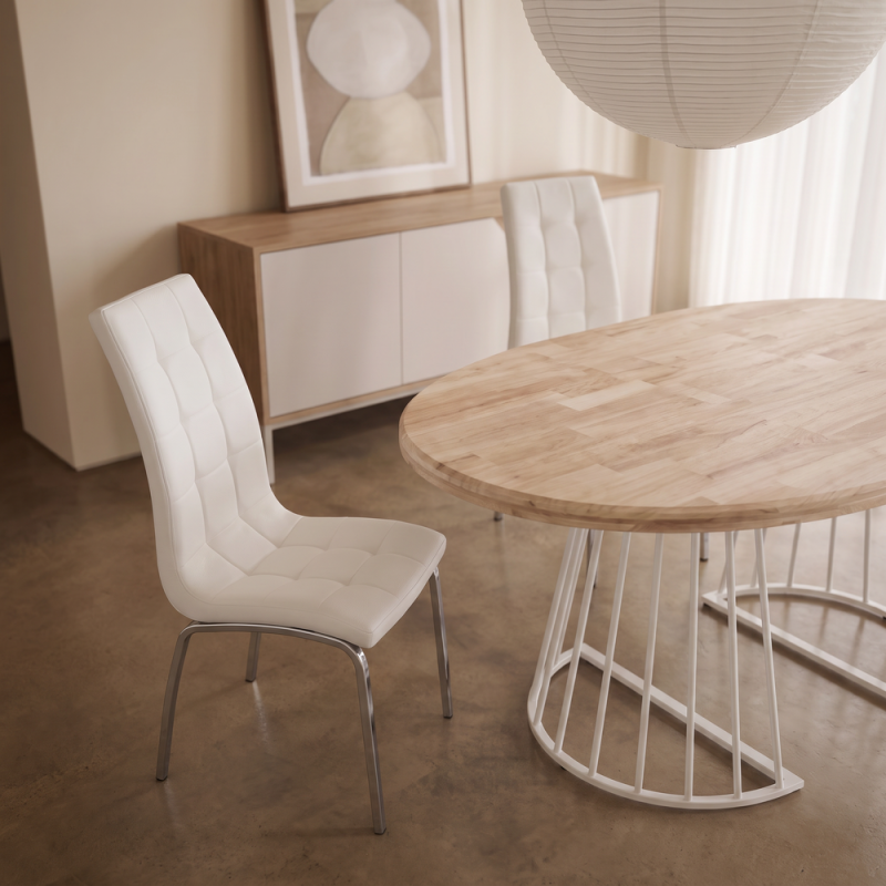 Silla de salón tapizada CLARA