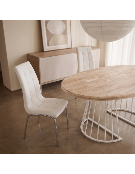 Silla de salón tapizada CLARA