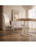 Silla de salón tapizada CLARA