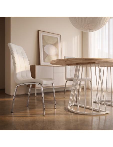 Silla de salón tapizada CLARA