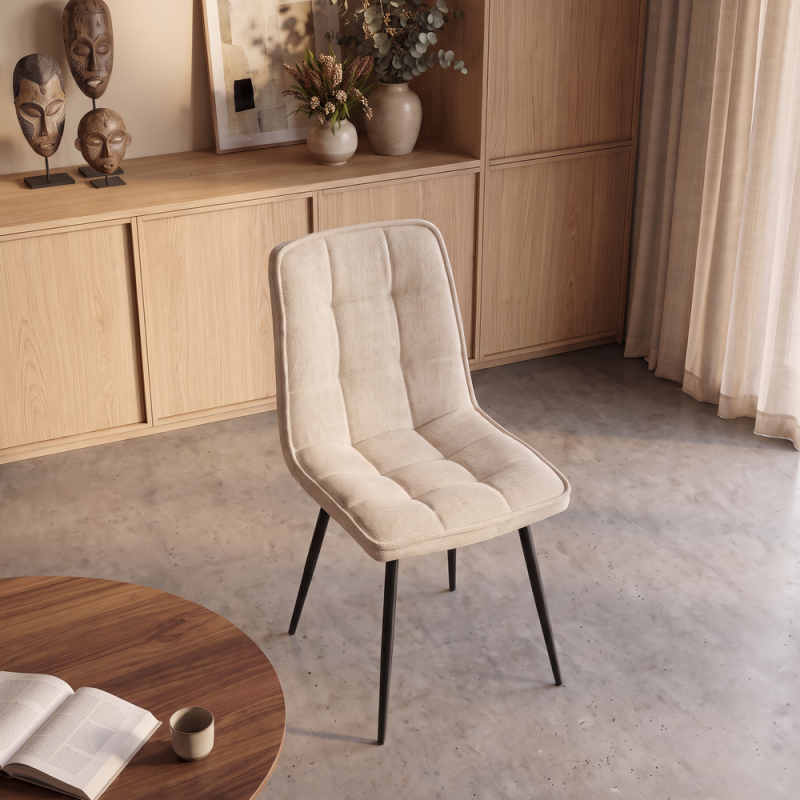 Silla de salón tapizada ARLET