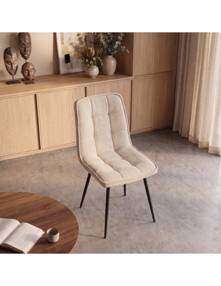 Silla de salón tapizada ARLET