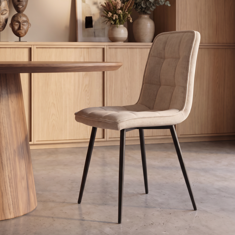 Silla de salón tapizada ARLET