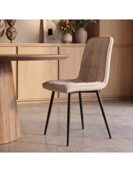 Silla de salón tapizada ARLET
