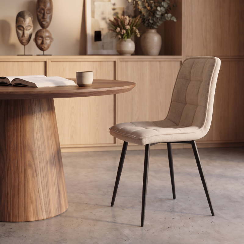 Silla de salón tapizada ARLET