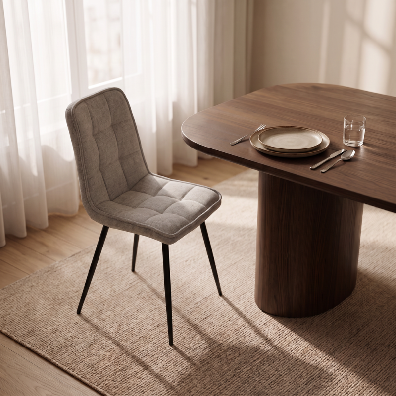 Silla de salón tapizada AMALIA