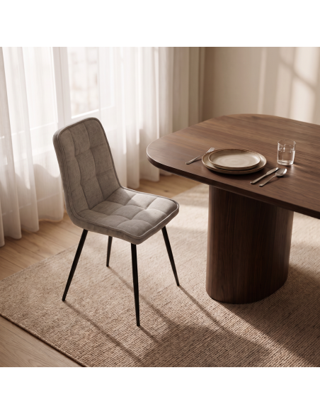 Silla de salón tapizada AMALIA