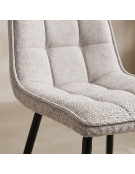 Silla de salón tapizada AMALIA