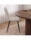 Silla de salón tapizada AMALIA