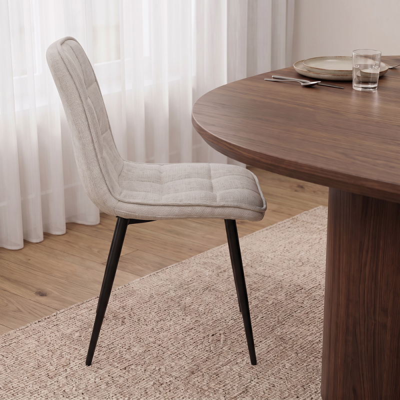 Silla de salón tapizada AMALIA