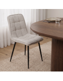 Silla de salón tapizada AMALIA