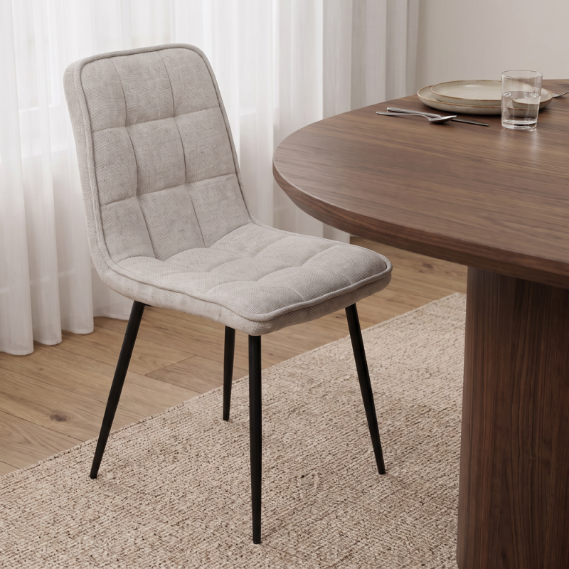 Silla de salón tapizada AMALIA