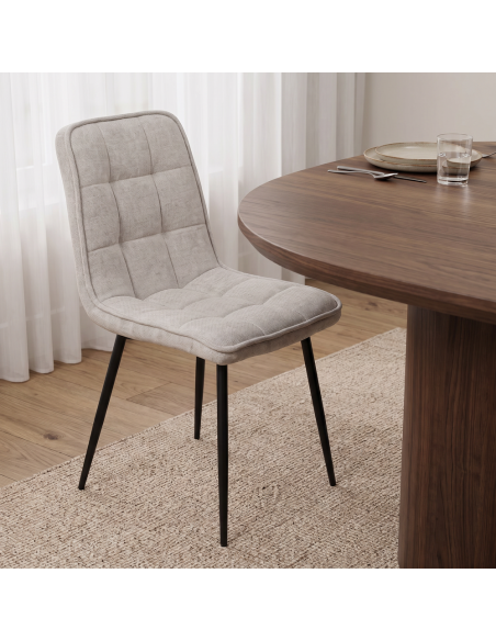 Silla de salón tapizada AMALIA