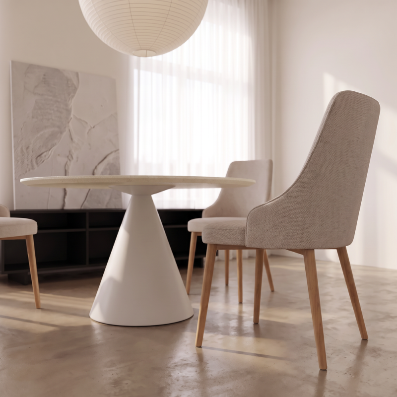 Silla de salón tapizada NURIA