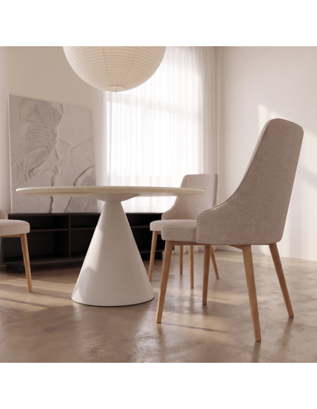 Silla de salón tapizada NURIA