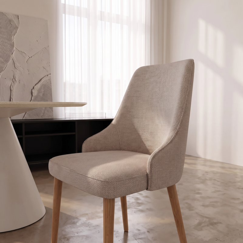 Silla de salón tapizada NURIA