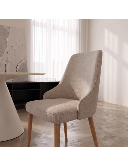 Silla de salón tapizada NURIA