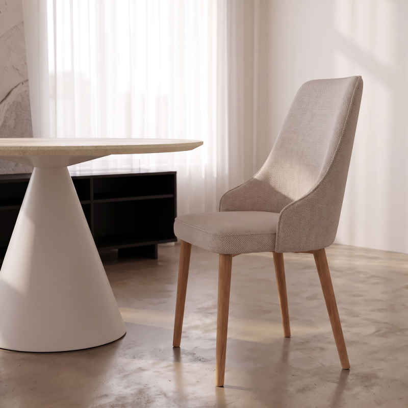 Silla de salón tapizada NURIA
