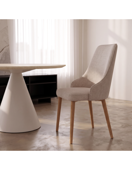 Silla de salón tapizada NURIA