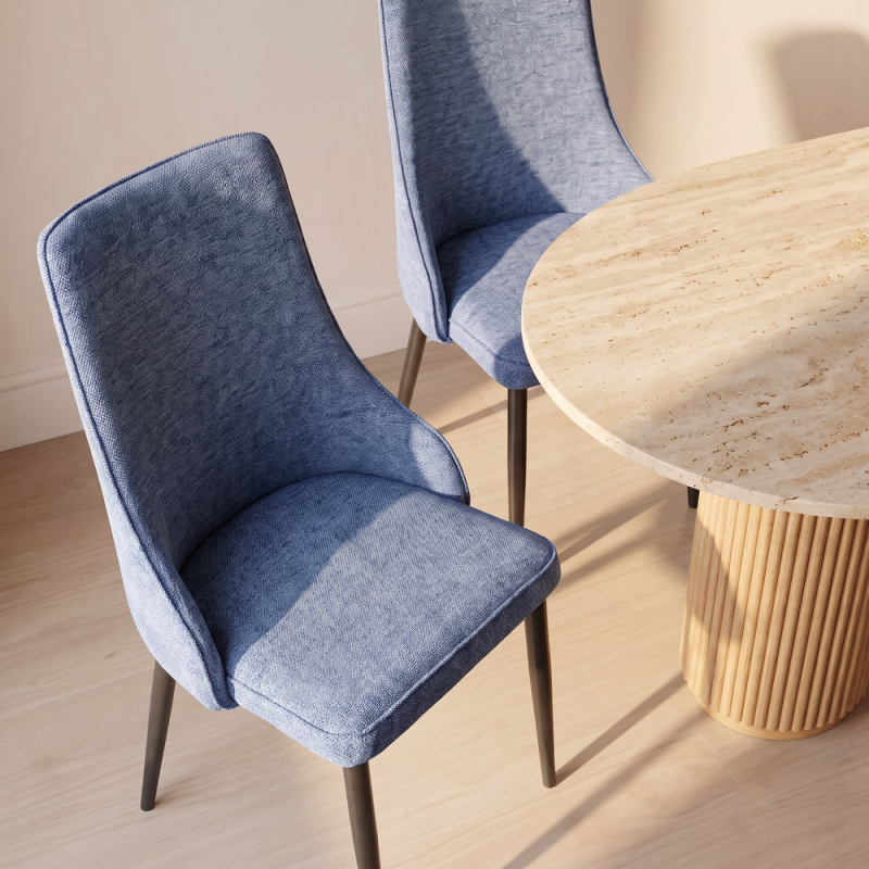 Silla de salón tapizada NURIA II