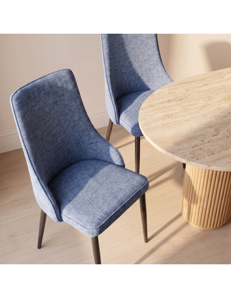 Silla de salón tapizada NURIA II