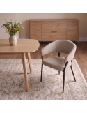 Silla de salón tapizada CLOE