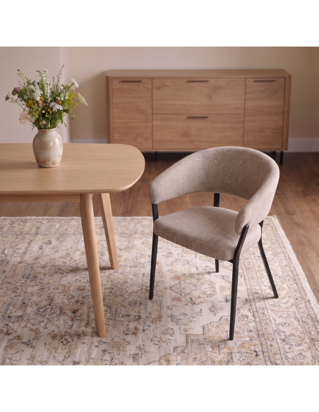 Silla de salón tapizada CLOE