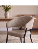 Silla de salón tapizada CLOE